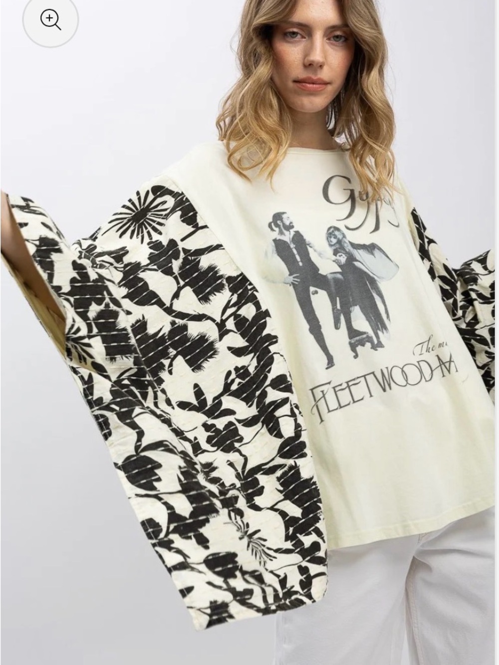 NWT Blue Velvet Fleetwood Mac retro kimono top